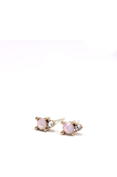Lovers Tempo Dolce Studs - Pink Opal