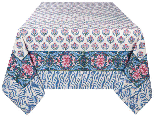 Danica Heirloom Block Print Tablecloth - Bouquet 60x90