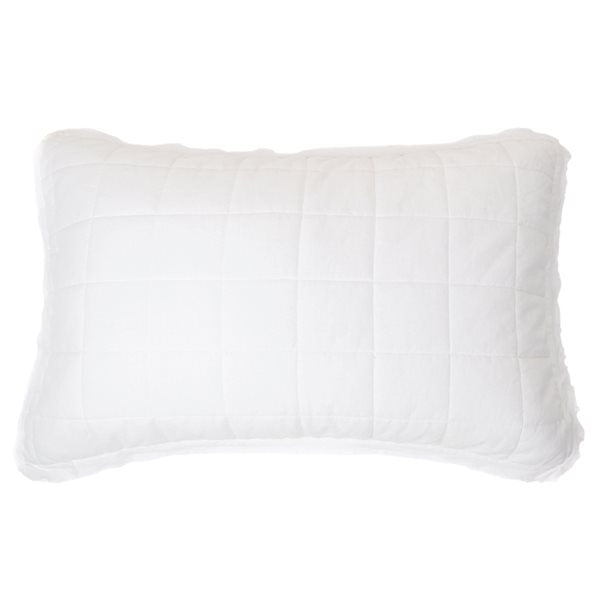 Brunelli Poke Pillow Sham  -  White