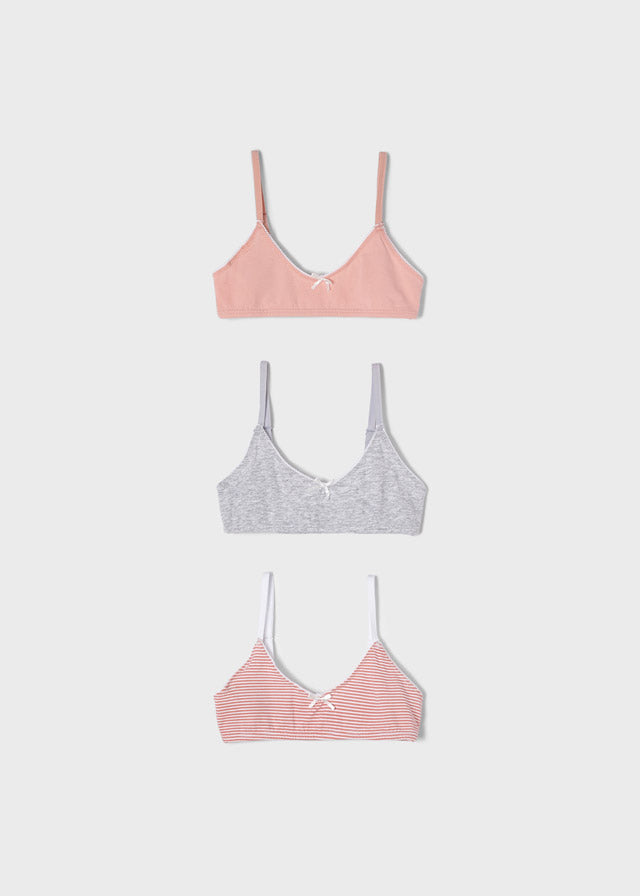 Mayoral Girls 3 Pk. Bralette 10209-24 Melocoton
