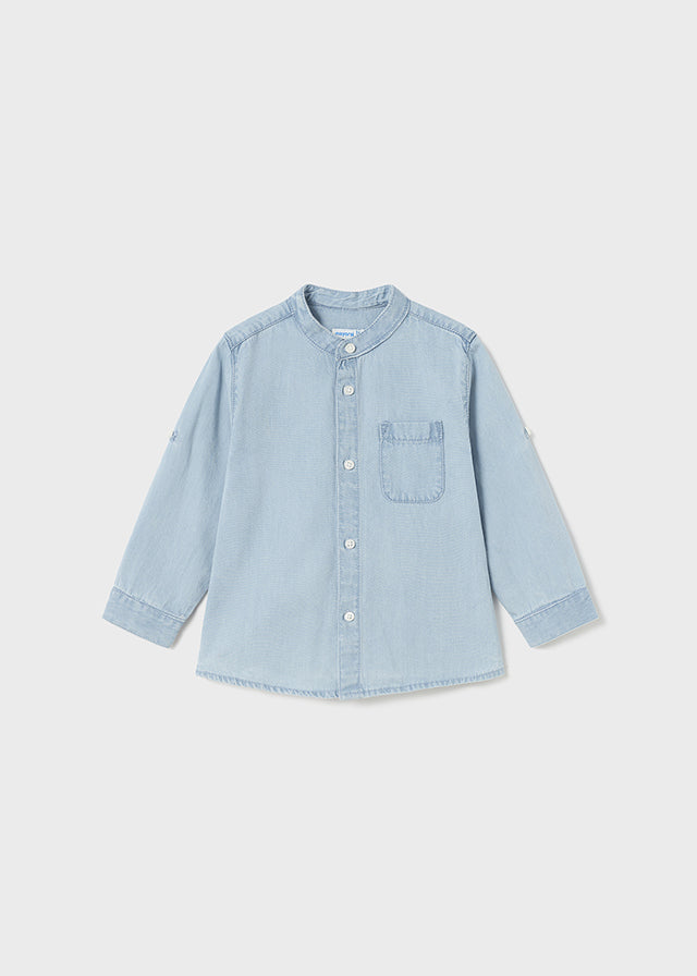Mayoral Baby Boy Denim Shirt With Mandarin Collar  1117  Tejano **