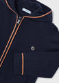 Mayoral Boys Knit Zippered Sweater With Hood  3351-76  Marino