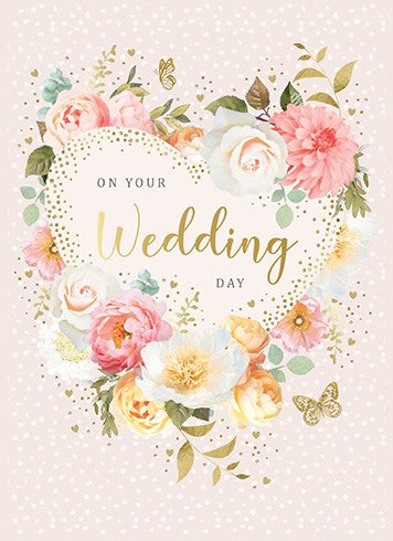 Calypso CC1798 Wedding Day Heart Card*