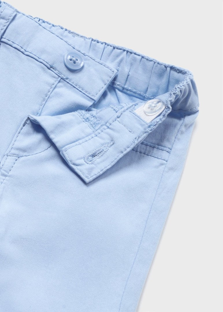 Mayoral Baby Boy Twill Trousers  595-10  Light Blue