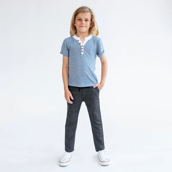 Appaman Boys Everyday Stretch Pant  8ESP-DG  Dark Grey *