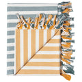 Danica Caban Stripe Tablecloth  1751060  Lagoon/Ochre*