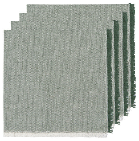 Heirloom Chambray Jade  Napkins Set/4*